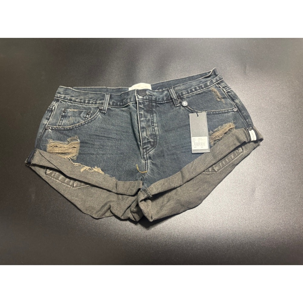 One Teaspoon NWT Bandits Low Waist Denim Shorts in Fox Black in Size 30 MSRP $99